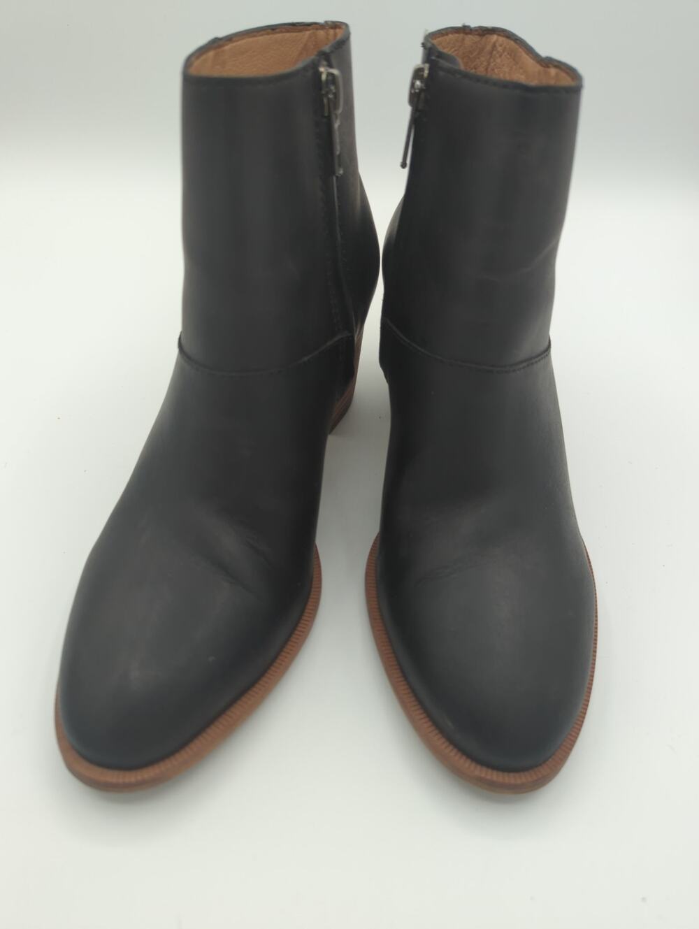 Madewell Rosie Black Leather Ankle Boot Size 6